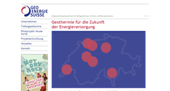 Desktop Screenshot of geo-energie.ch